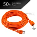 GE UltraPro 50ft. Outdoor Extension Cord, Orange